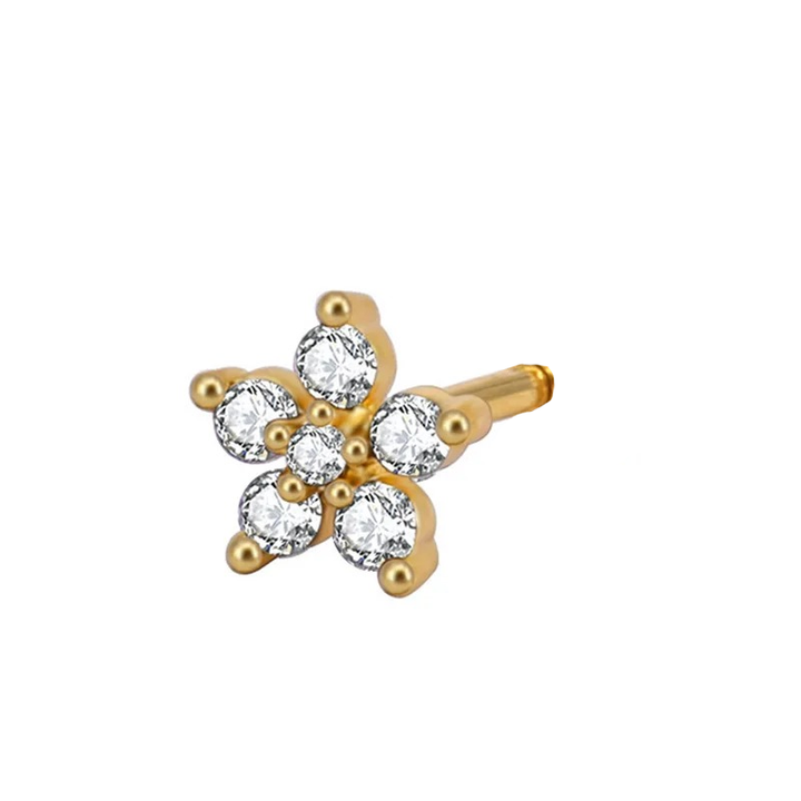 Piercing din argint de nas "Flower"